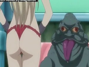 Hot blonde space traveler fucked by fat alien hentai cartoon porn