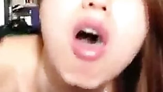 Korean asian blowjob great couple homemade