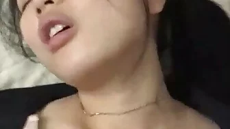 Korean girlfriend Riding new Sri Lankan Dick