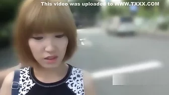 korean girl in japan filming jav