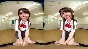 Her First Time in VR, Her First Time with Me; Cute Japanese Babe Teasing You Softcore Non-Nude