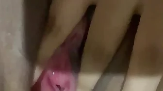 Cum Driping out of my Pink Pussy hole and I cannot stop moaning and screaming