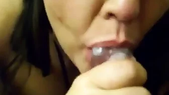 Korean girl loves sucking black cock