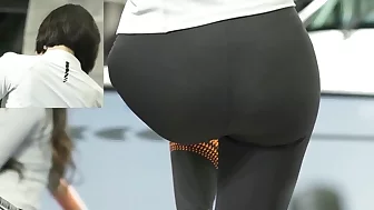 Beautiful Asian Booty Model Modeling Leggings At Korean Fashion Show 2018