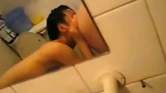 Korean Amateur GF Fuck Shower BJ