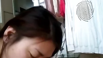 Lovely Korean GF's fantastic blowjob