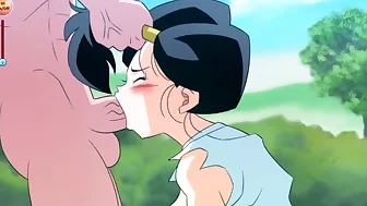 Kame Paradise 3 - Videl sucks a huge cock Videls sex scene