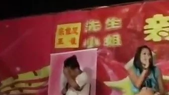 Chinese girl nude dance on the wedding