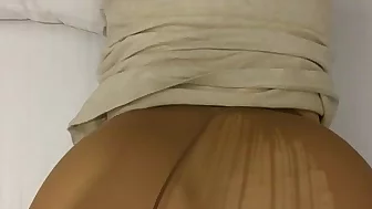 Cute Korean big ass pantyhose doggy style