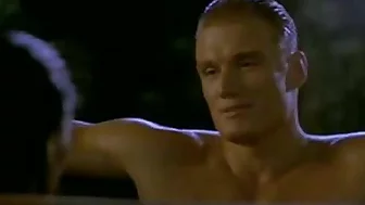 Asian Tia Carrere goes for Dolph Lundgrens Big Blond Cock