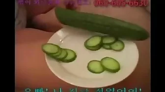 Korean Cucumber masturbation